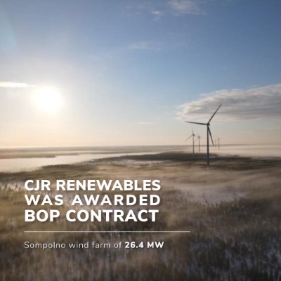 CJR Renewables signs contract for the construction of the 26